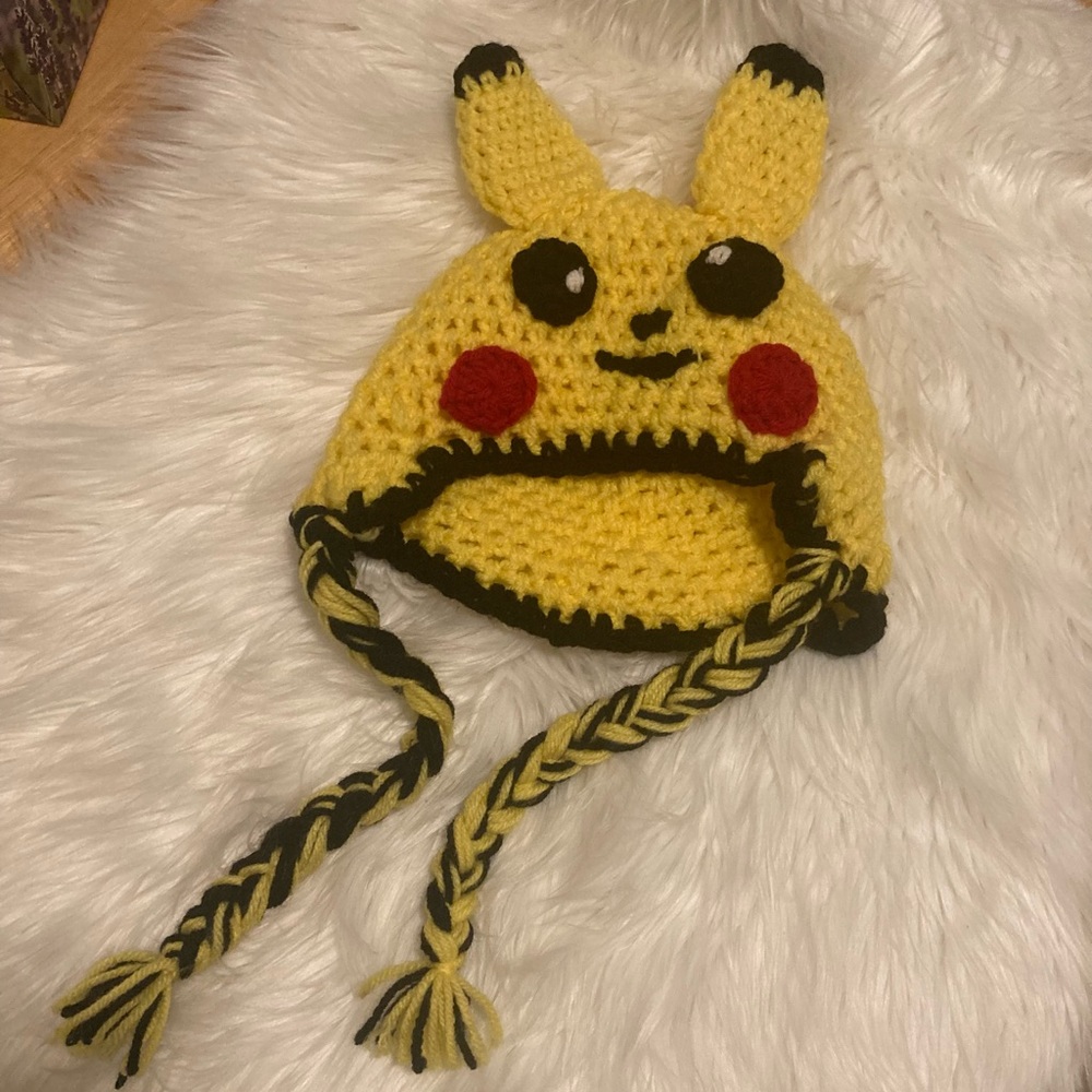 Pikachu Crochet Beanie